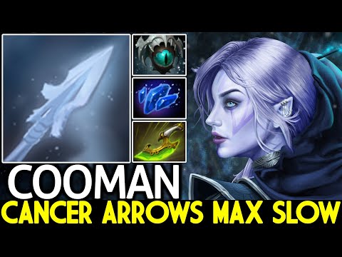 COOMAN [Drow Ranger] Cancer Arrows Max Slow Skadi + Shard Dota 2