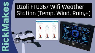 Uzoli FT0367 Wifi Weather Station (Temp, Wind, Rain,+)