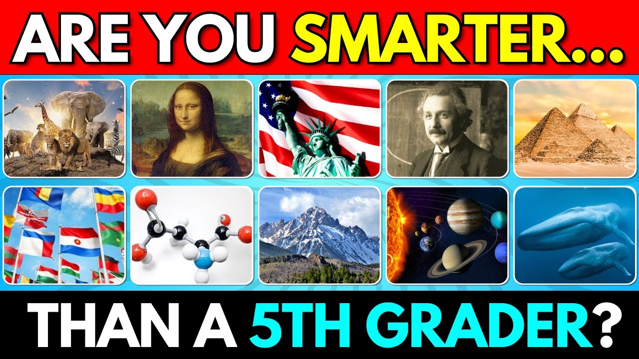 Are You Smarter Than a 5th Grader? 🤔 | General Knowledge Quiz 📚