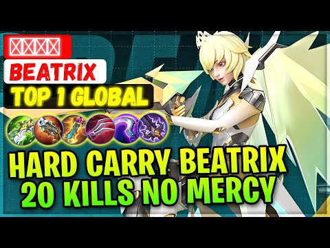 하드캐리 1위 베아트릭스 20킬스노머시 [ 글로벌 베아트릭스 1위 ] ꪜꪖꪀꪖ - 모바일 레전드 빌드