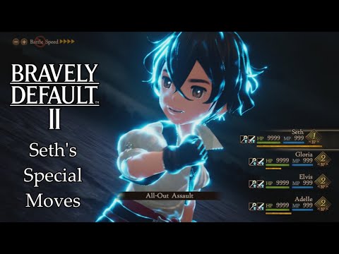 Bravely Default II - All of Seth's Special Moves