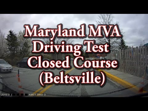 Maryland MVA Driving Test - Closed Course