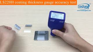 Linshang LS220 coating thickness gauge youtube video