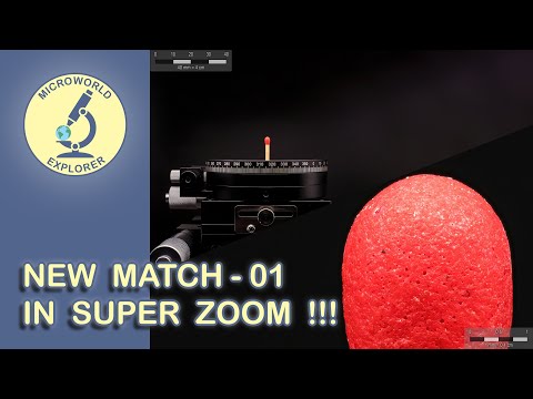 New Match under the Microscope. Unseen World in SUPER ZOOM!