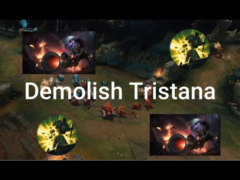 This is why Demolish is BROKEN every time I play Tristana mid!