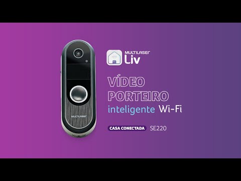 Vídeo Porteiro Inteligente Wi-Fi com Detecção de Movimentos - SE220 Multilaser Liv