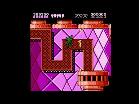 Battletoads & Double Dragon (nes) stage 3 walkthrough