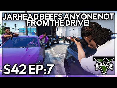 Episode 7: Jarhead Beefs Anyone Not From The Drive! | GTA RP | Grizzley World Chiraq