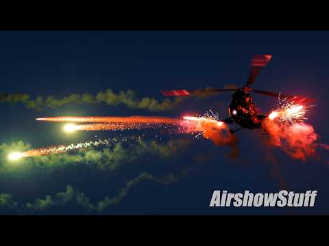 Spectacular Night Airshow and Fireworks! - Antidotum Airshow Leszno 2025