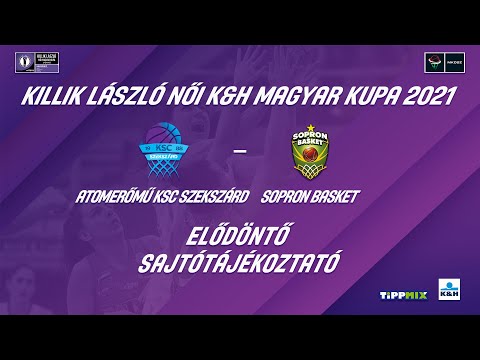 Atomerőmű KSC Szekszárd - Sopron Basket elődöntő sajtótájékoztató