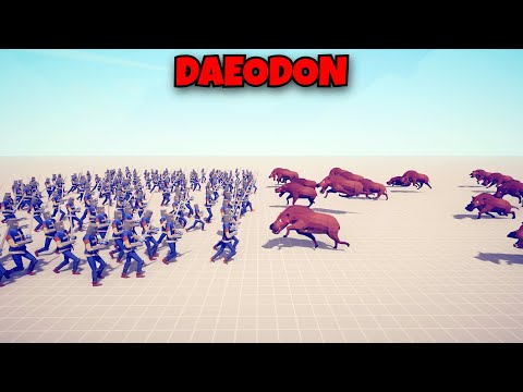 DAEODON VS MELEE UNITS - Totally Accurate Battle Simulator TABS