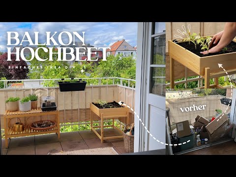 Wir bauen ein Balkon Hochbeet | Einfacher IKEA DIY Hack | Balkon Makeover