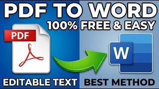 How to Convert PDF to Word | Change PDF to Word Easily!