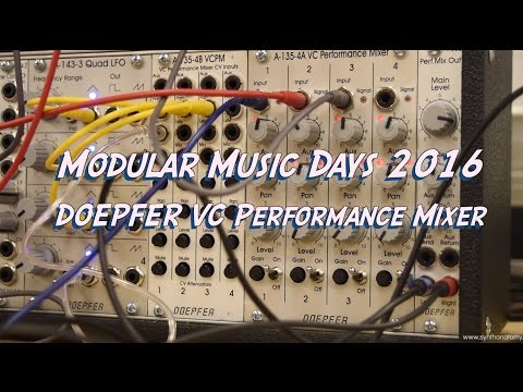 Modular Music Days 2016 - Doepfer A-135-4A VC Performance Mixer