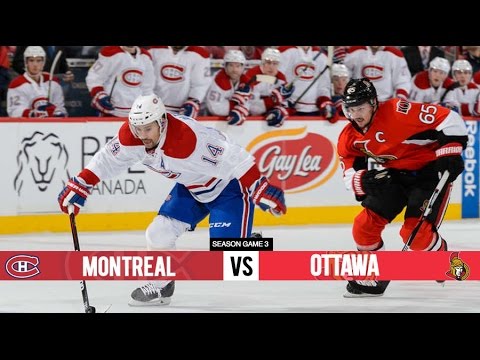Montreal Canadiens vs Ottawa Senators - Season Game 3 - All Goals (11/10/15)