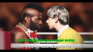 Mr T vs Mr Rogers - VOSTFR - Epic Rap Battles of History