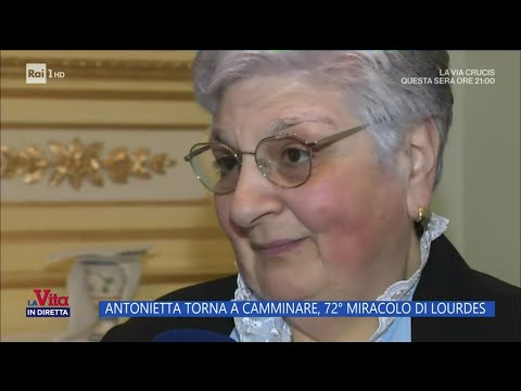 Antonietta torna a camminare, 72° miracolo di Lourdes - La Vita in diretta 18/04/2025