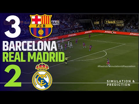 BARCELONA 3-2 REAL MADRID | FINAL 2026 SPANISH SUPER CUP  | Match Highlights  Simulation/Recreation