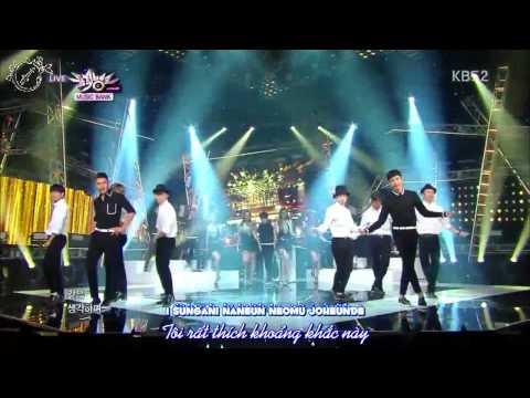 [Vietsub+kara] 290814 Super Junior Comeback Stage @ Music Bank - Shirt