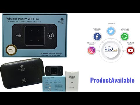 Unboxing Mobile WiFi Top Link 5G 4G LTE Factory Unlocked Strong Mifi_MSKitech
