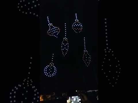 Drones hermoso espectáculo, Guamal ,Meta