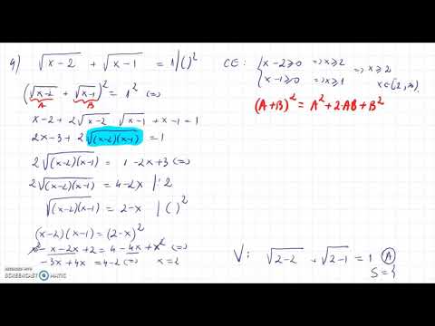 Irrational equations