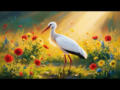 #6🕊️❤️ Song - White Stork – The Loving Trace of Love ❤️💓 Romantic Rhythm of the Heart 💓❤️🕊️  4K