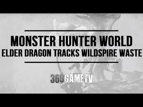 Monster Hunter World Elder Dragon Track Locations in Wildspire Waste-How to find Elder Dragon Tracks