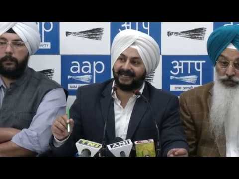 Press Conference by AAP Leaders on Corruption by BJP Officials & their ally Akali Dal in DSGMC.