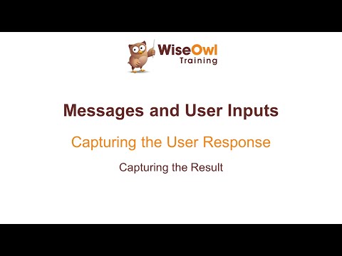 Excel VBA Online Course - 5.2.2 Capturing the Result