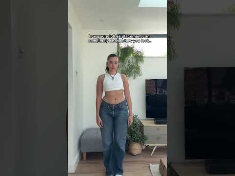 how clothes placement can change how your body looks…