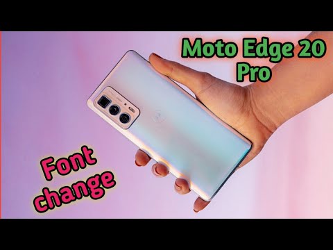 Font Setting In Moto Edge 20 Pro, Font Size Change In Moto Edge 20 Pro, How To Change Font Sty