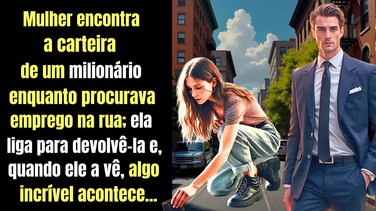 Mulher encontra a carteira de um milionário enquanto procurava emprego na rua; ela liga para...
