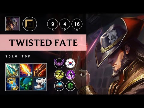 Twisted Fate Top vs Ryze - KR Master Patch 25.13
