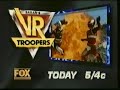 VR Troopers Fox Syndication Promo Grimlord S Dark Secret Part 1