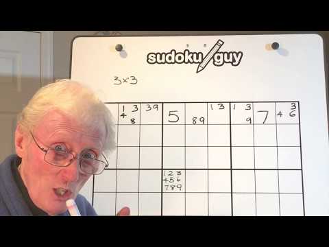 Sudoku. Tutorial #26   The power of 3X3 to eliminate small numbers.