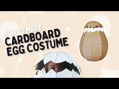 Make this Cardboard Egg Costume
