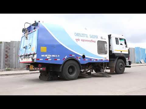 Qee truck mounted road sweeper, 150 hp