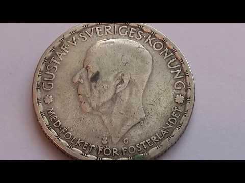 A 1942 Sveriges 1Kr Coin