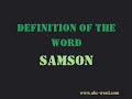 Definition of the word "Samson"