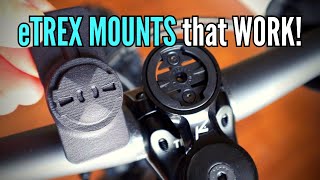 Garmin eTrex mounts + adapters for Bikepacking + MTB that actually work!
