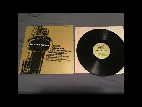 Harvey Pittel plays music for Alto and Soprano Saxophones 12" LP