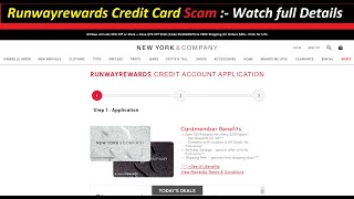 Runwayrewards Credit Card Scam :- Watch full Detail !Runwayrewards Credit Card !new york and company