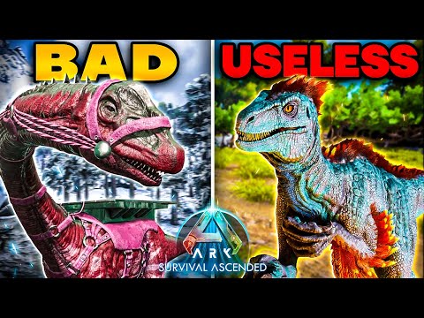 I Ranked the 15 Most OVERRATED DINOSAURS in Ark Survival Ascended