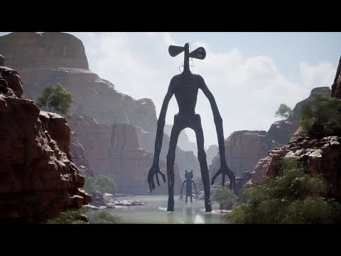 Siren Head and Cartoon Cat