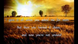 Montgomery - Not around (Lyrics)