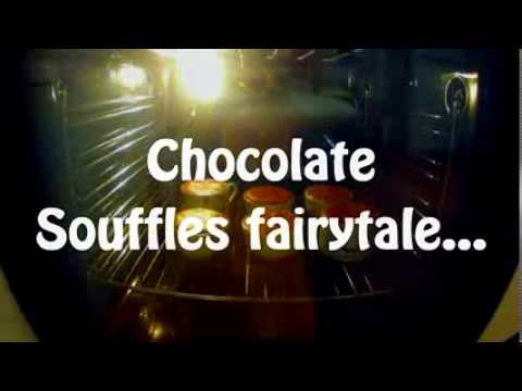 Chocolate souffle baking