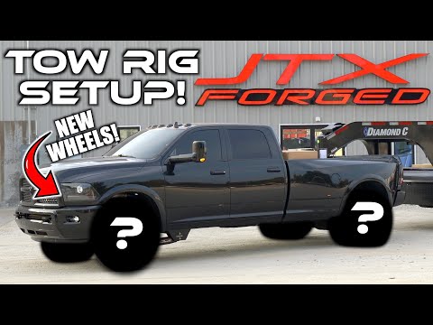 RAM 3500 Tow Rig Gets NEW WHEELS & TIRES!!! BIGGEST SETUP YET!!!