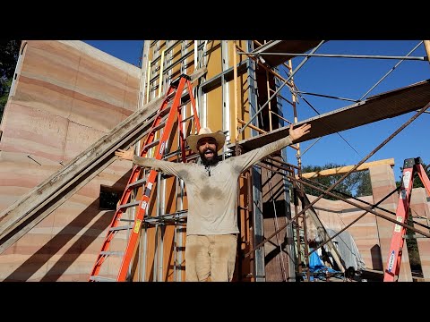 Real Life Math - Cutting Foam for Rammed Earth is Hard - Vlog 81