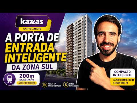Kazzas Santo Amaro: o compacto inteligente na nova Zona Sul de SP